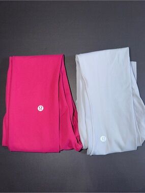 lululemon athletica Pink & Light Gray Leggings